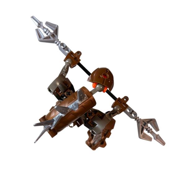 Vintage LEGO BIONICLE Rahkshi PanRahk Brown Orange 8587 Canister Complete Set - Picture 5 of 12